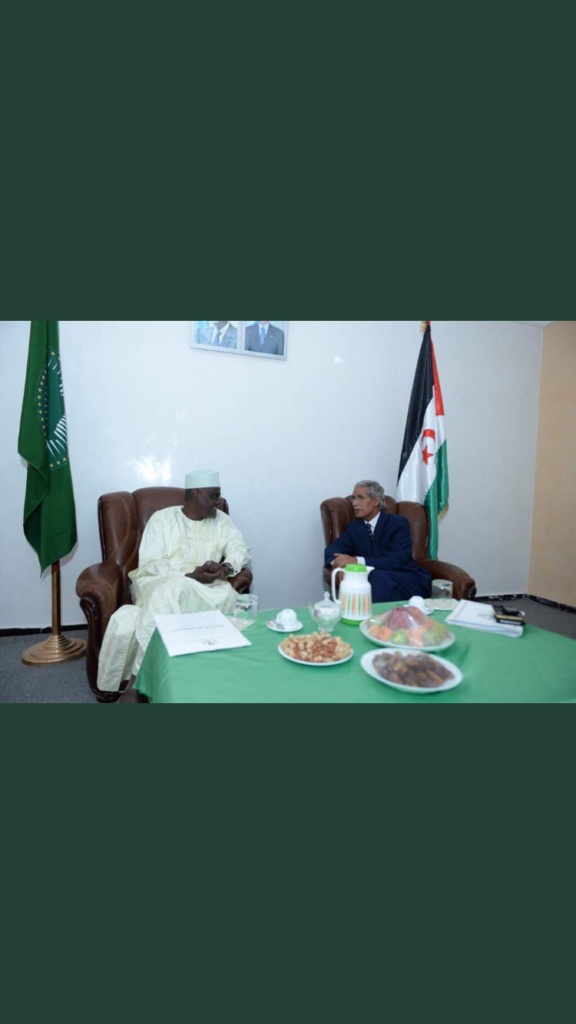 Union africaine: Le Président de la Commission Moussa Faki Mahamat rencontre les autorités de la RASD