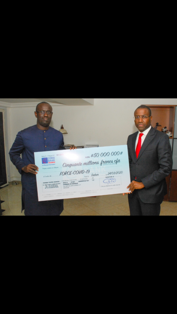 Sénégal: Le Groupe CORIS contribue à hauteur de 50 millions de francs CFA à la lutte contre le Covid-19 au Sénégal.