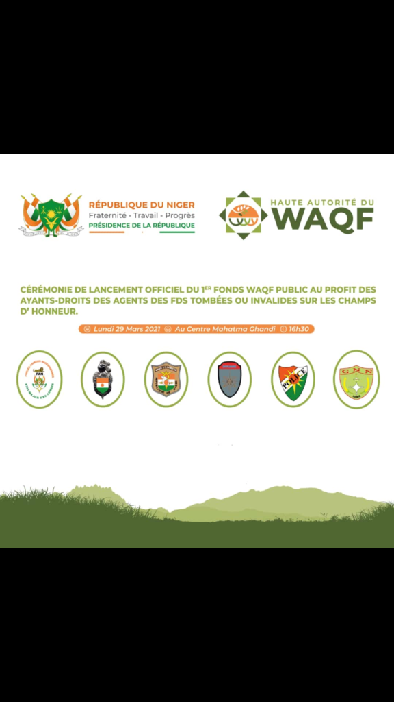 NIGER: Le premier fonds WAQF au profit des orphelins et veuves des agents des forces de défense devient une réalité