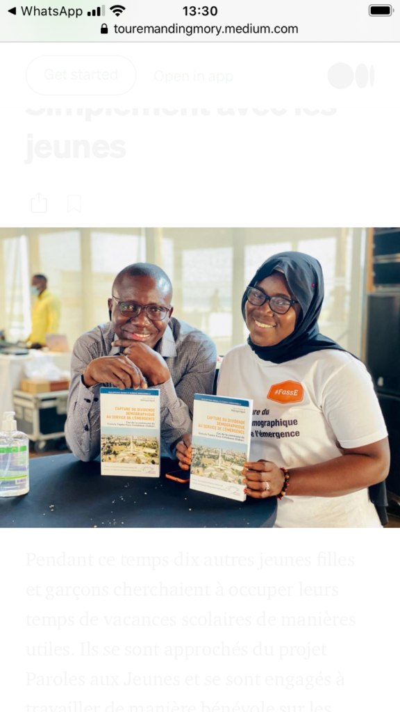 Sénégal: Seulement avec les jeunes. Une chronique de TOURE Abdou